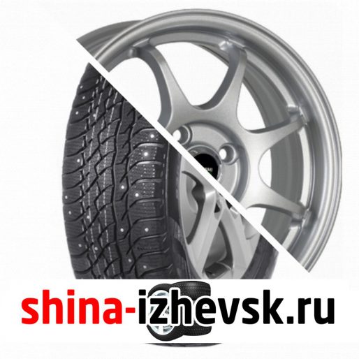 Колесо в сборе Viatti Bosco Nordico (V-523) 205/70 R15 T 96 + Megami MGM-4 6xR15 4×100 ET40 DIA60.1 Серебристый в Ижевске